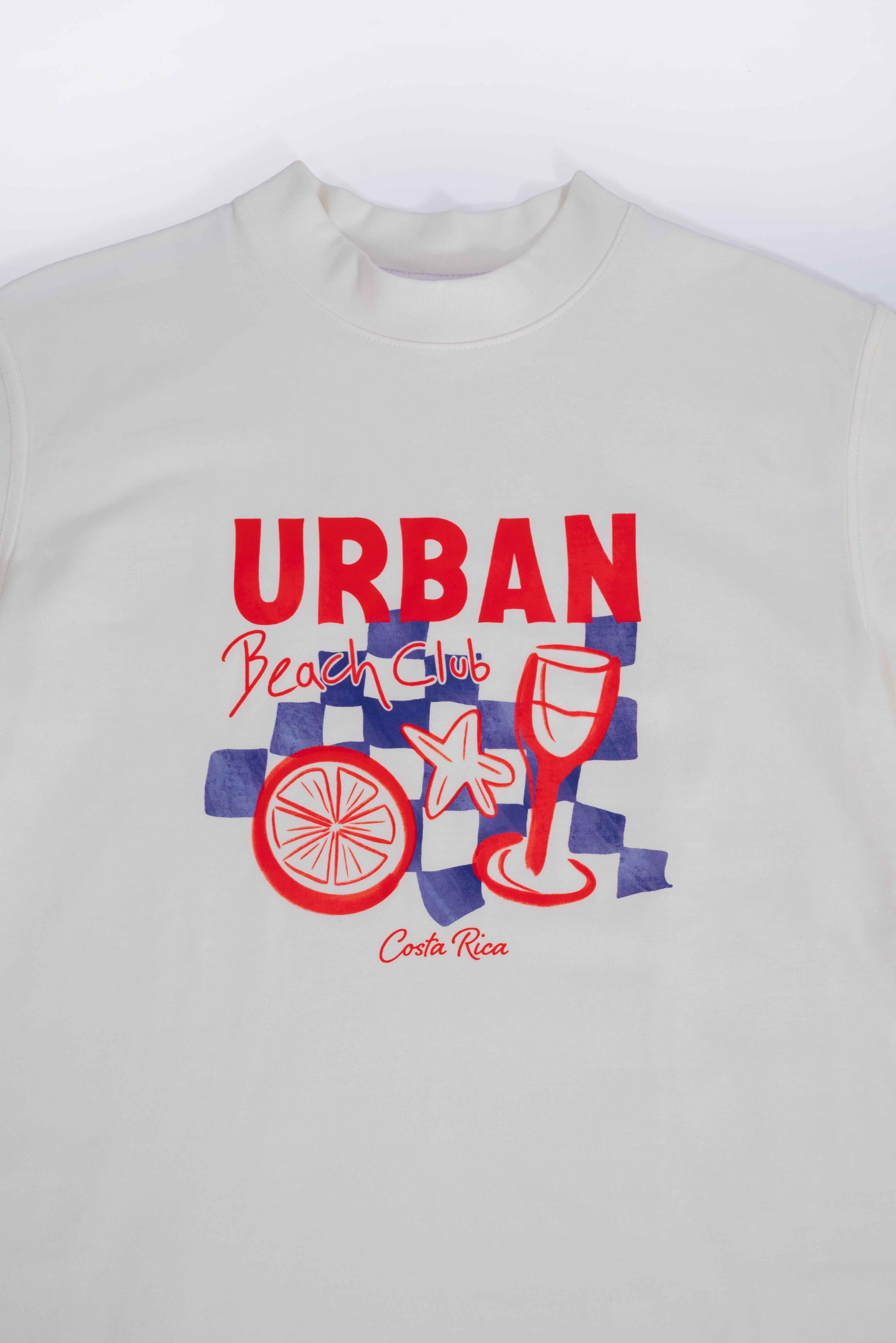 Camiseta Beach Club Marfil