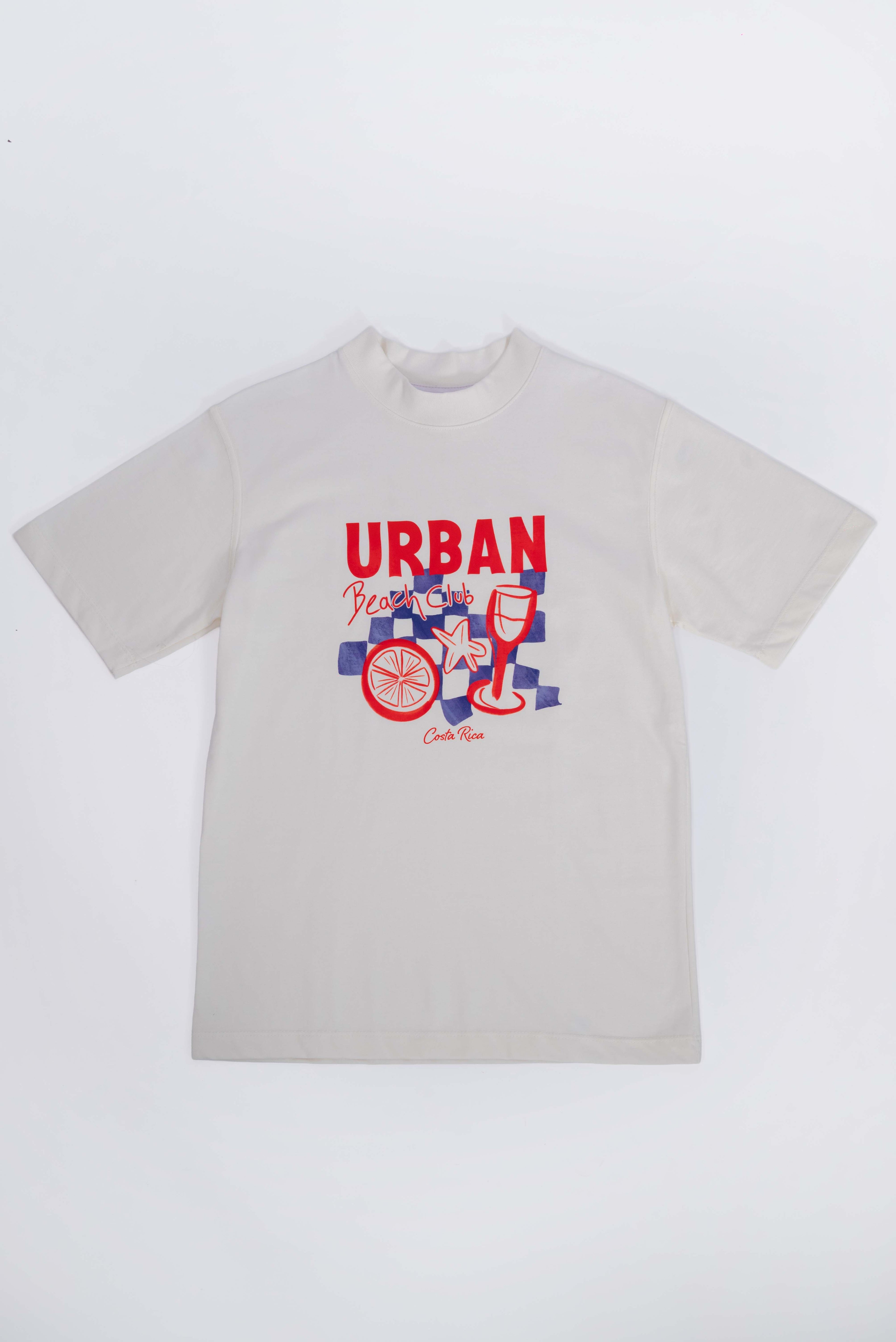 Camiseta Beach Club Marfil