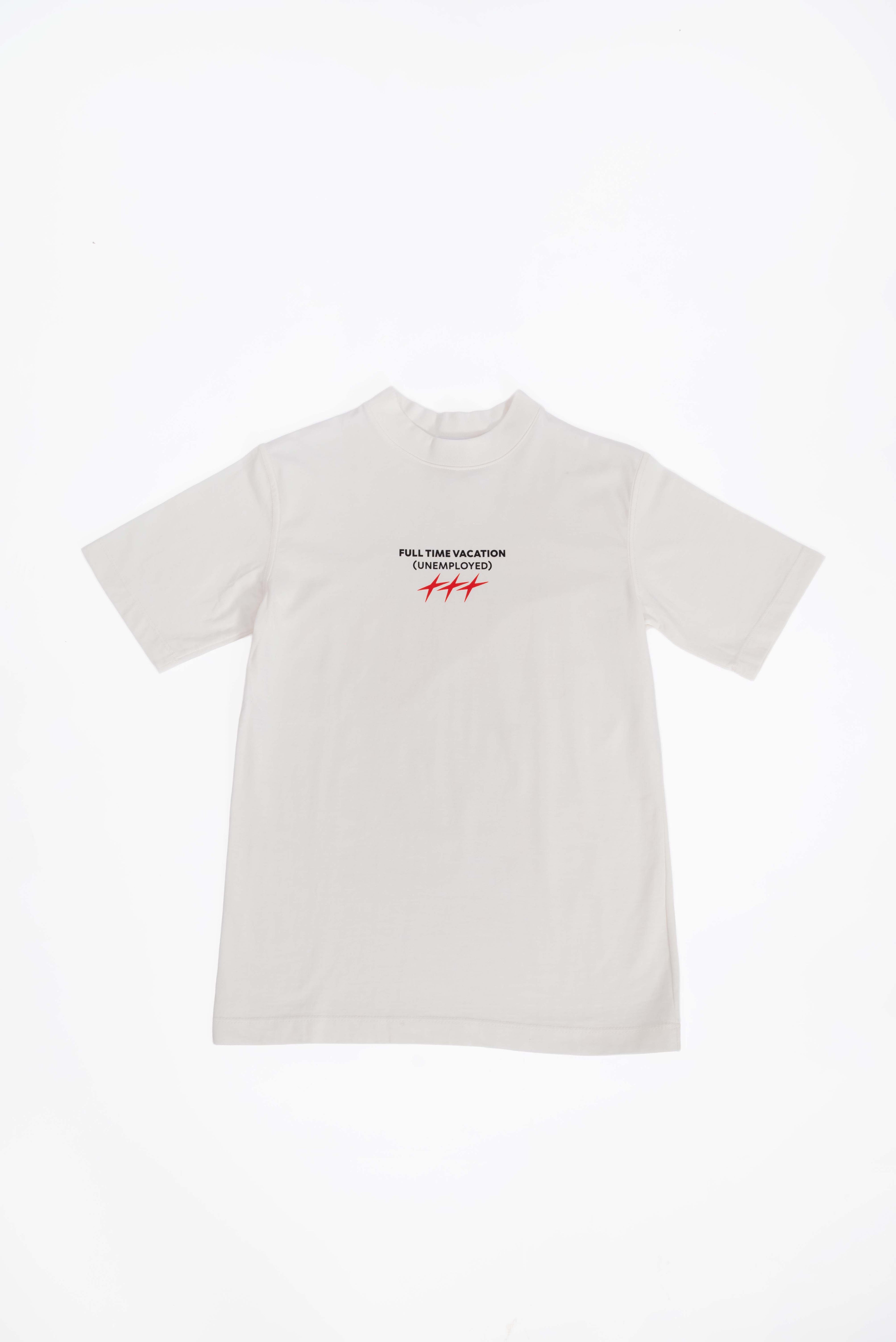 Camiseta Full Time Vacation Marfil