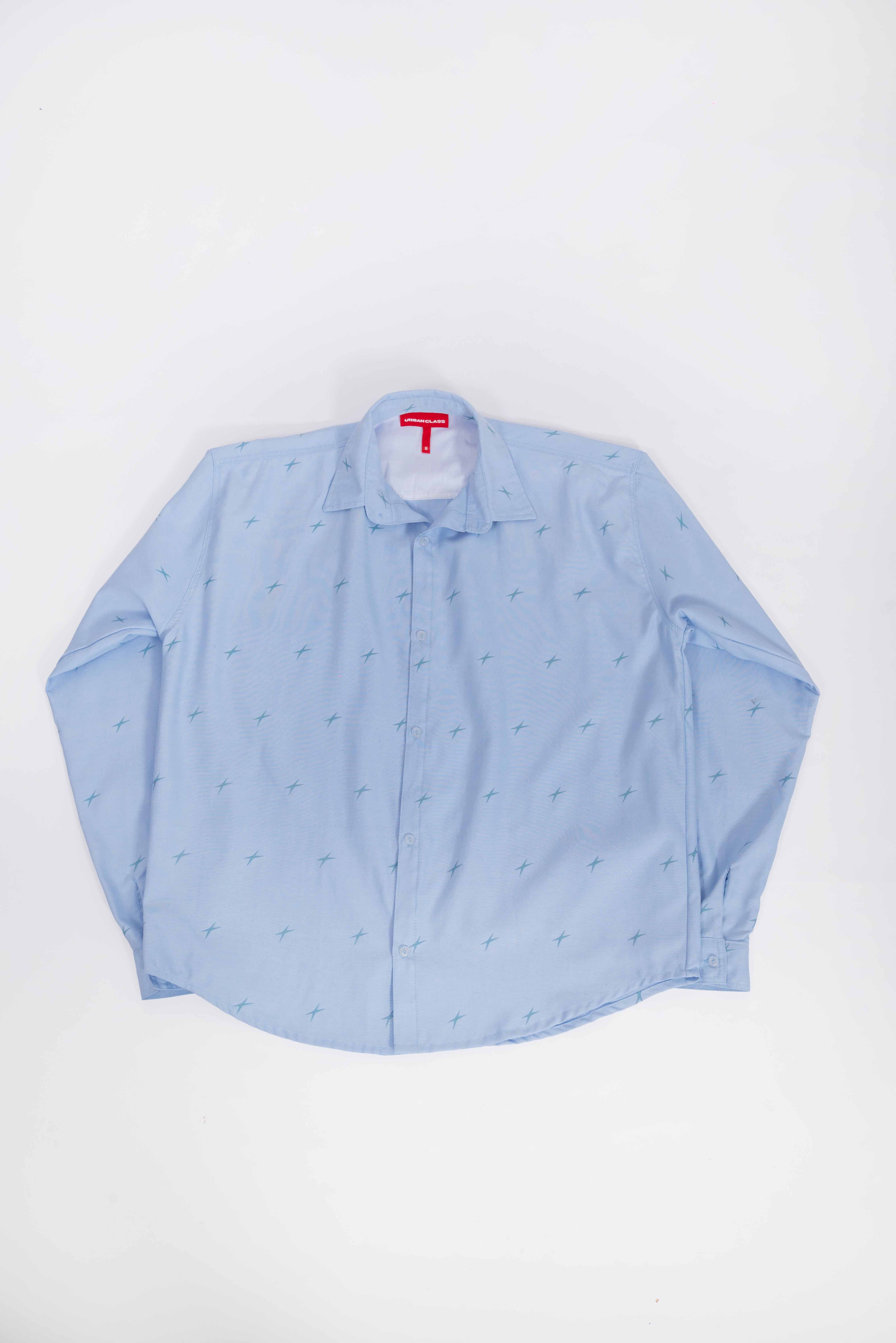 Camisa Lluvia de Estrellas Celeste