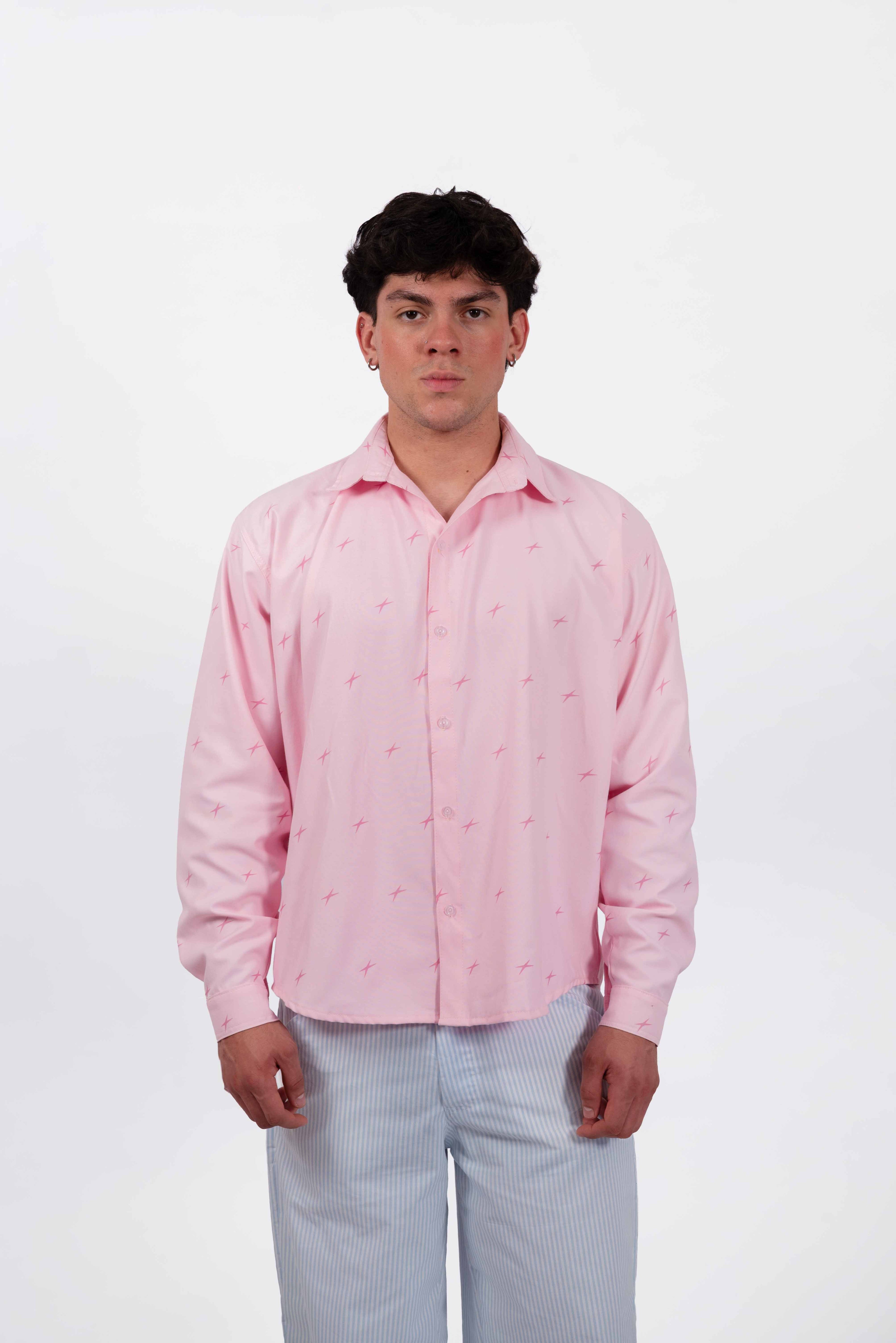 Camisa Lluvia de Estrellas Rosa