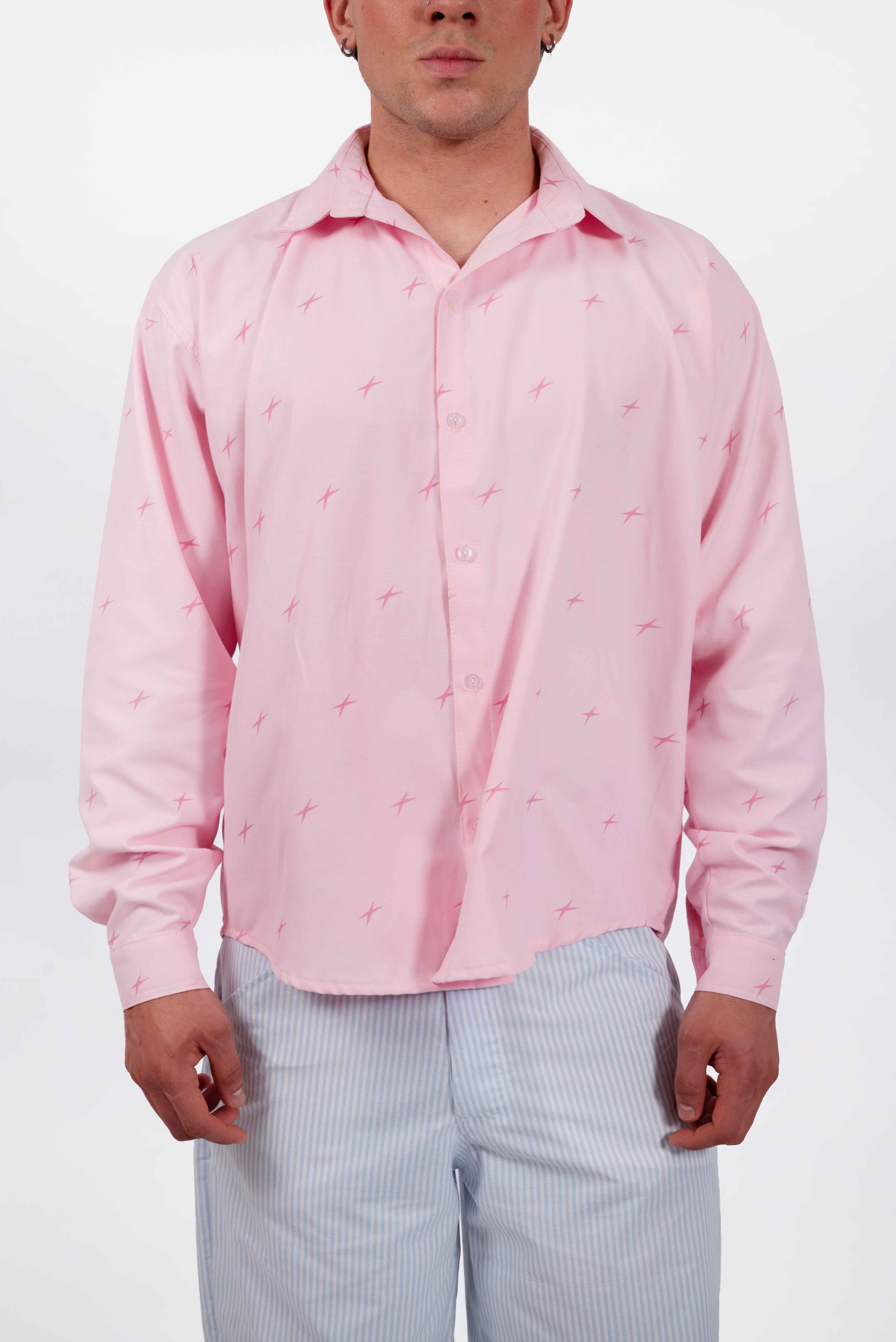 Camisa Lluvia de Estrellas Rosa