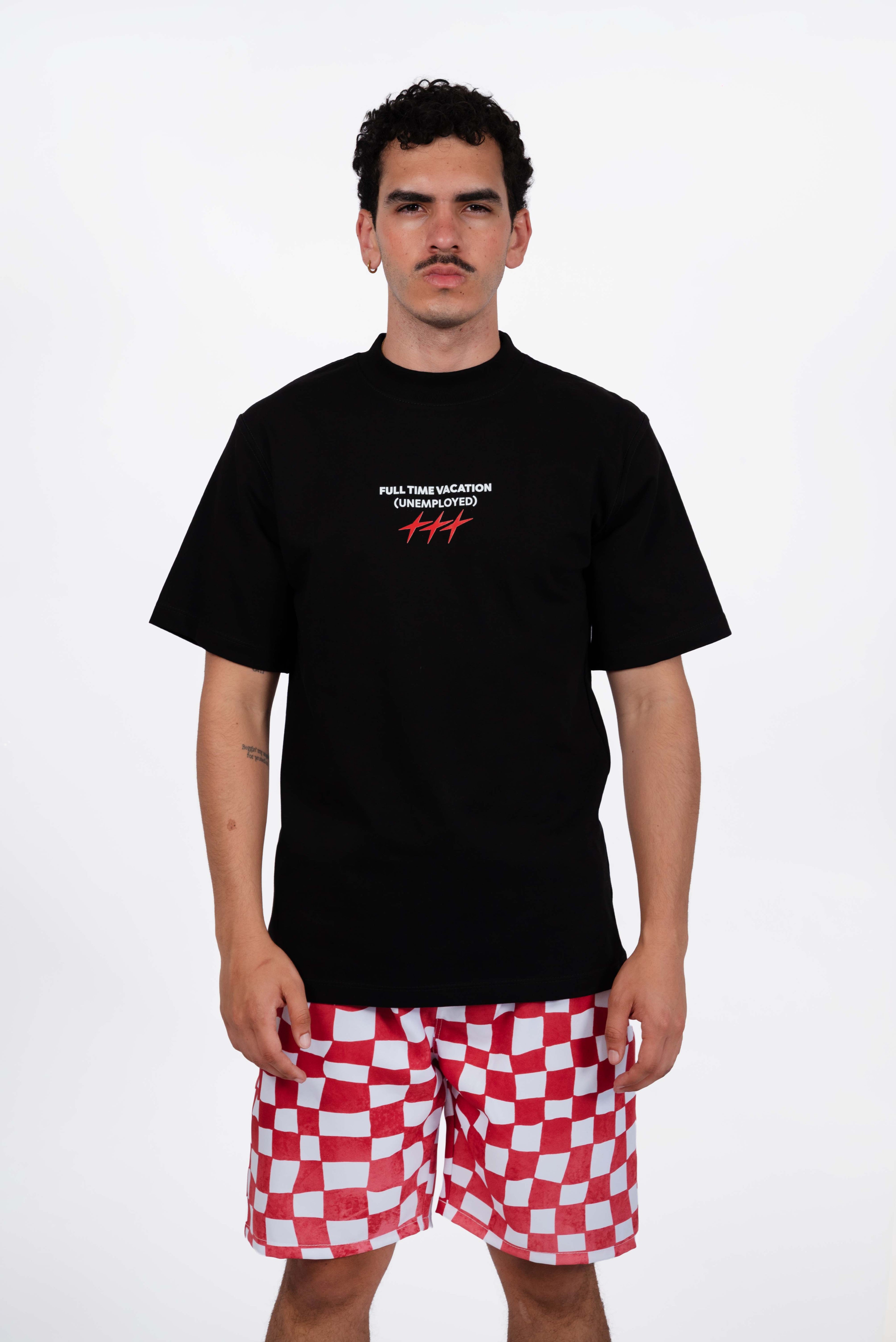 Camiseta Full Time Vacation Negra