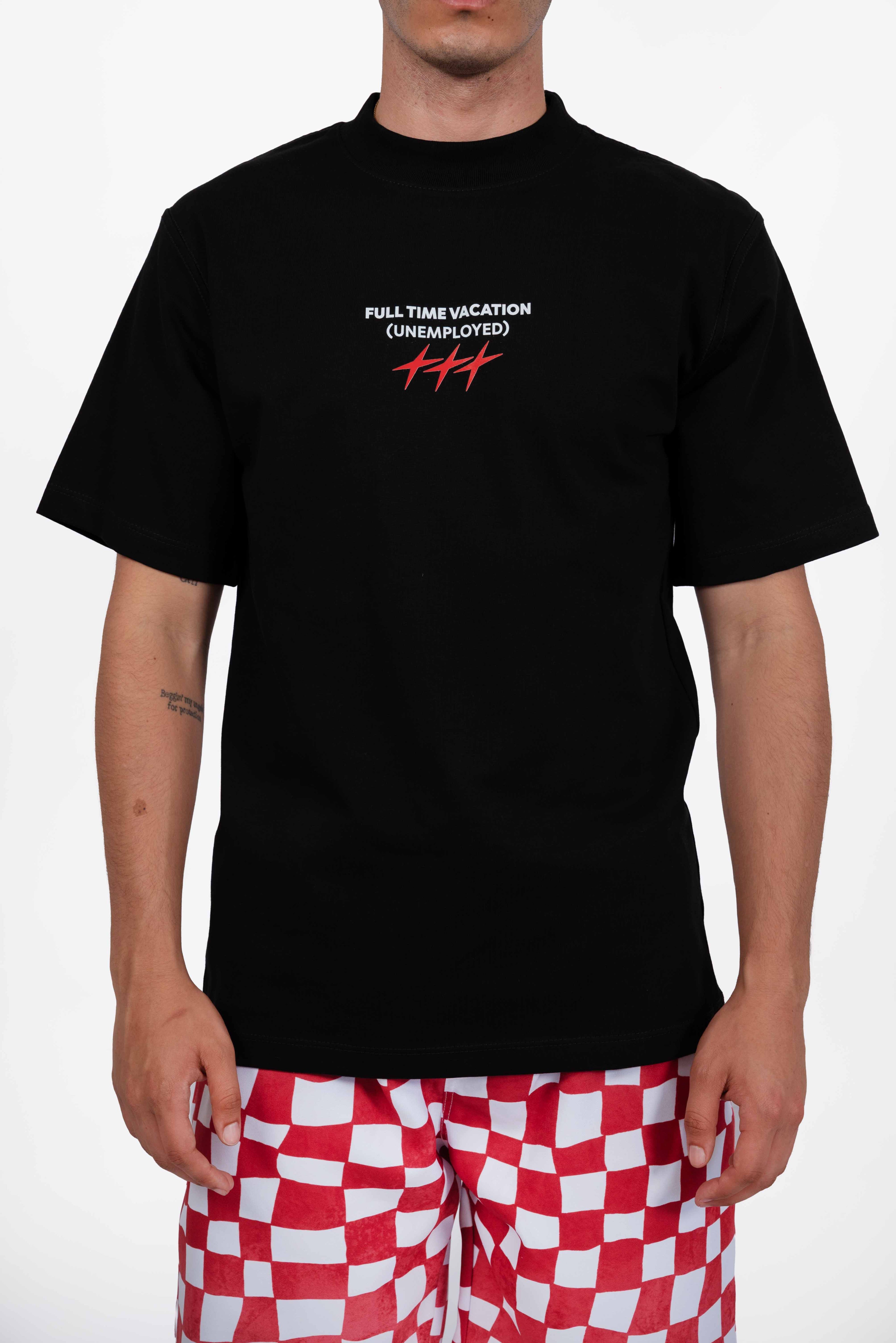 Camiseta Full Time Vacation Negra