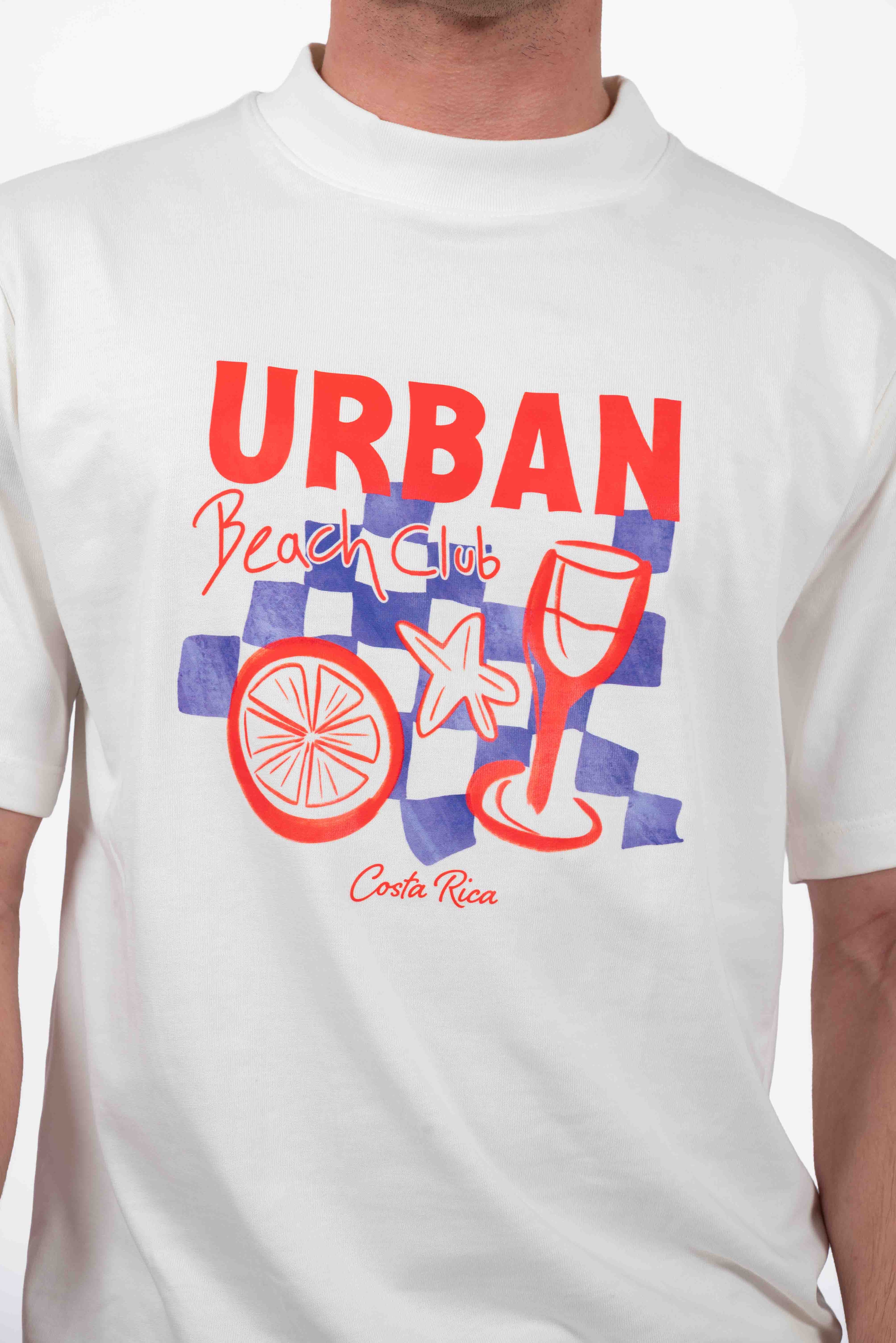 Camiseta Beach Club Marfil