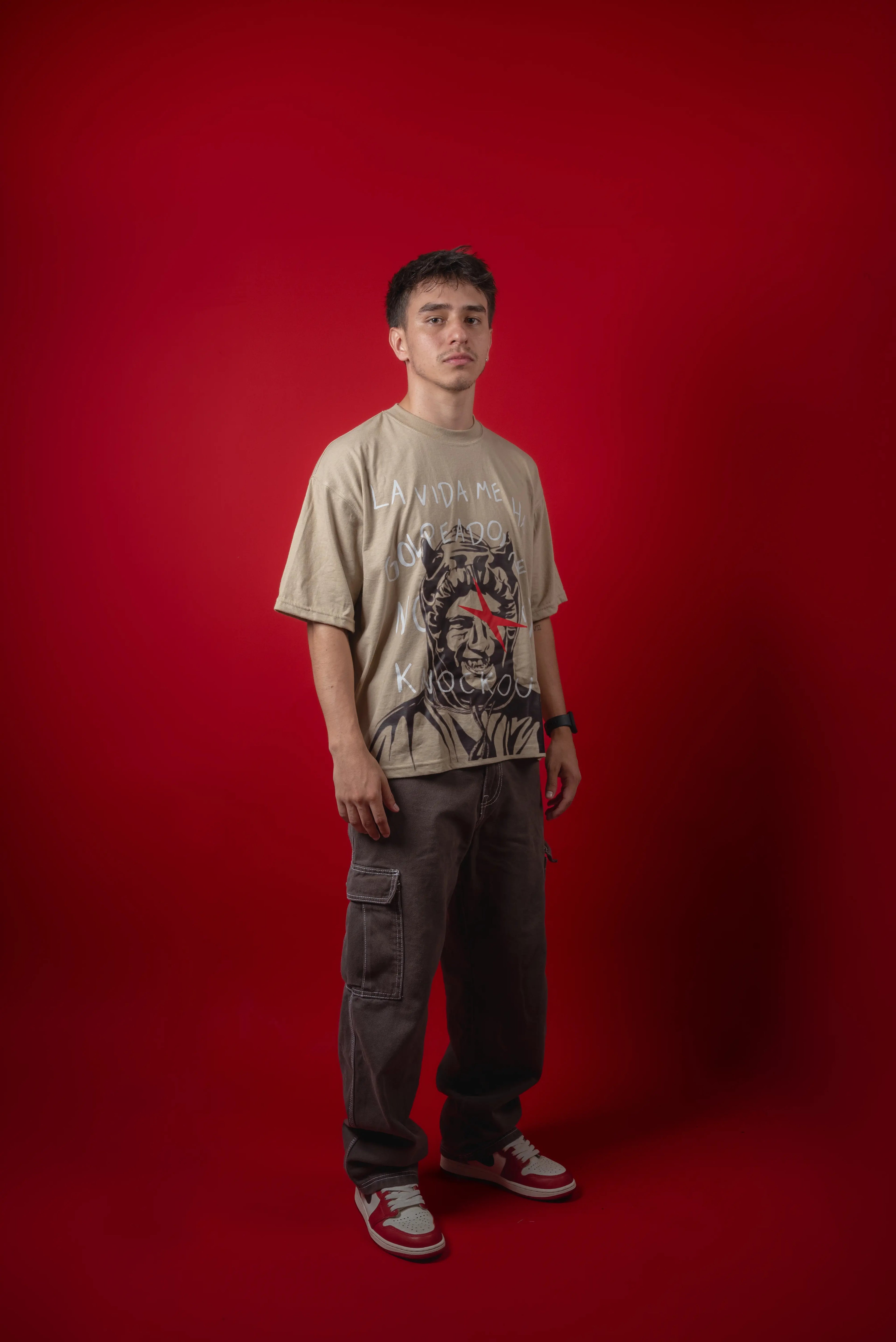 Beige Knockout T-Shirt