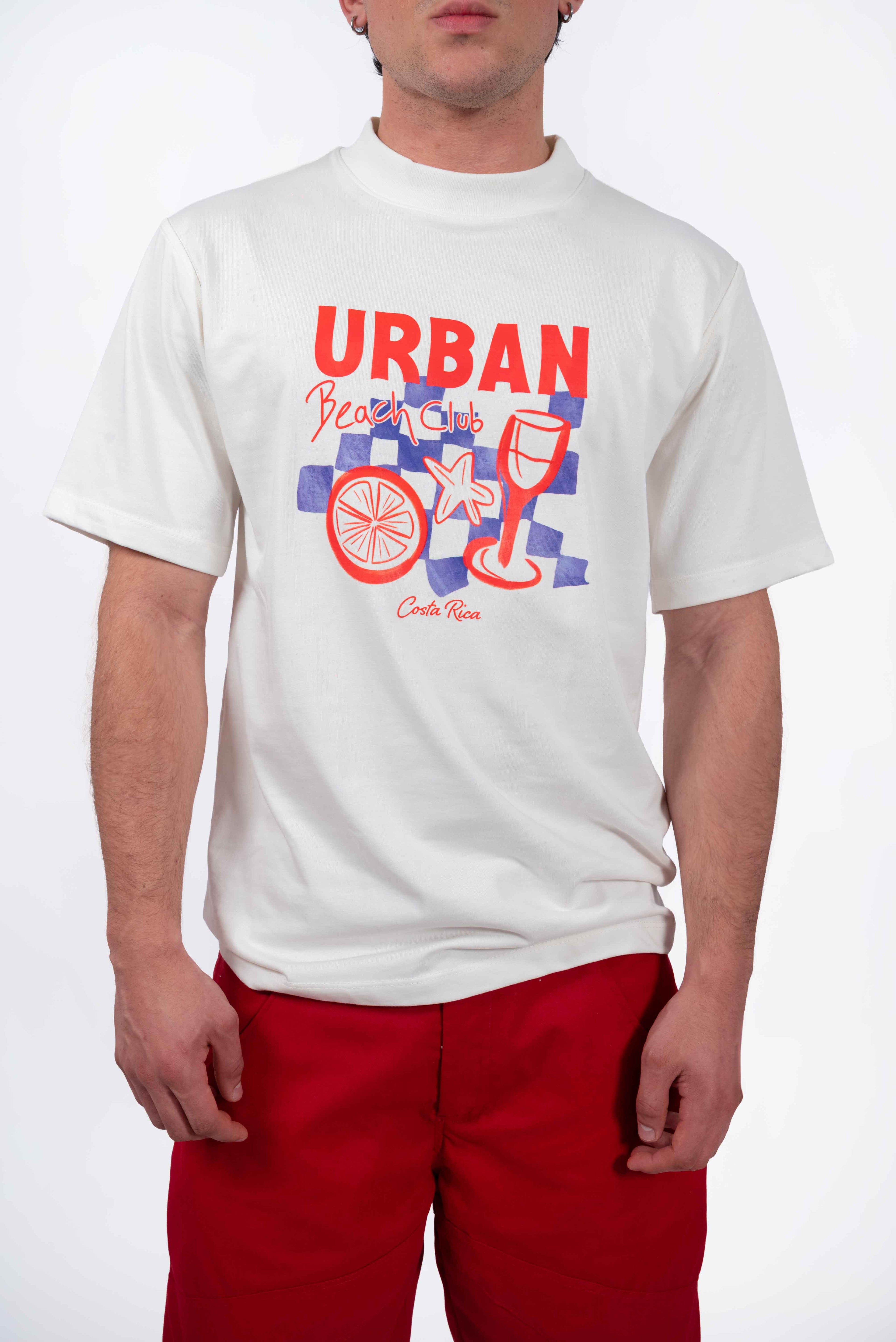 Camiseta Beach Club Marfil