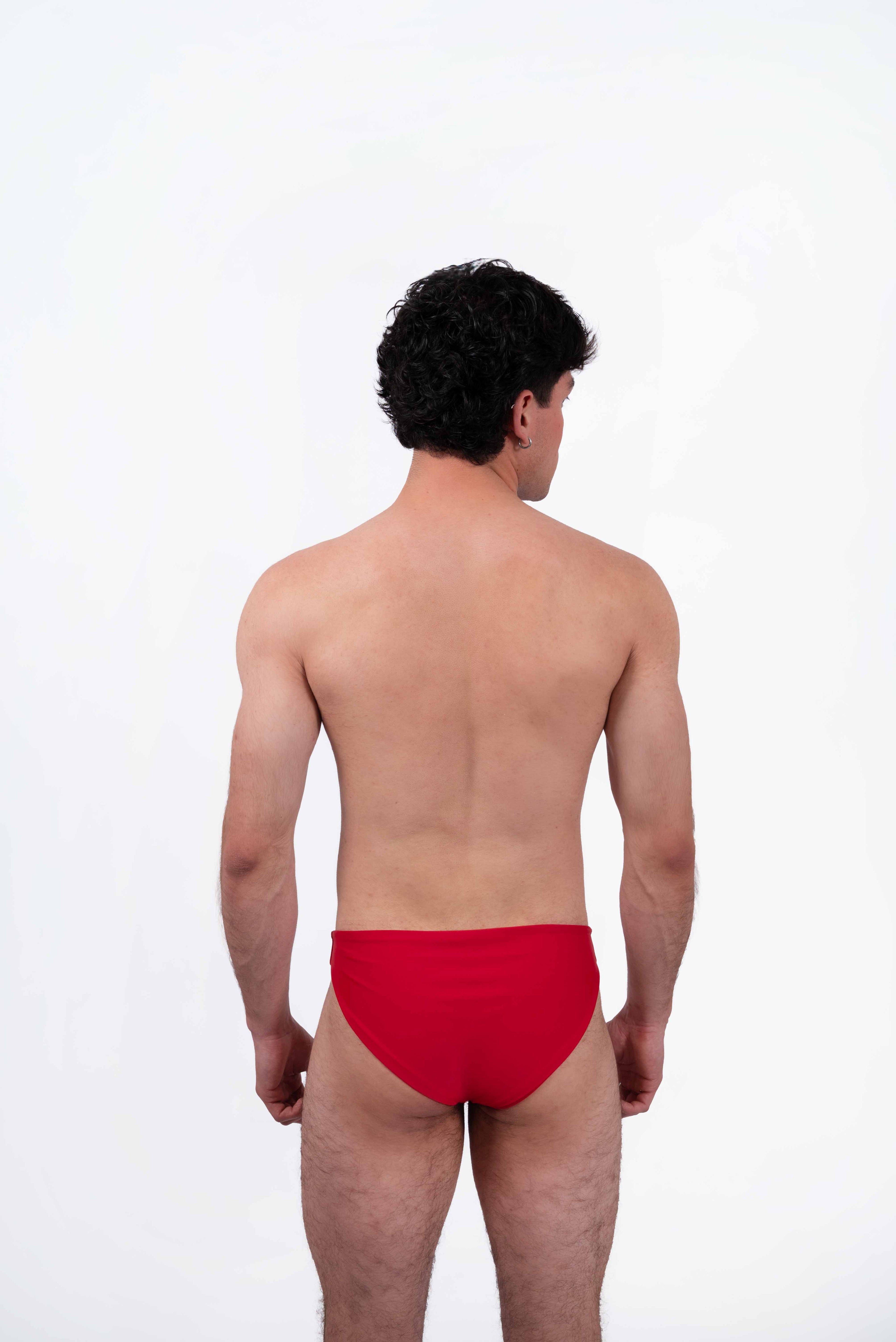 Bañador Clásico Rojo